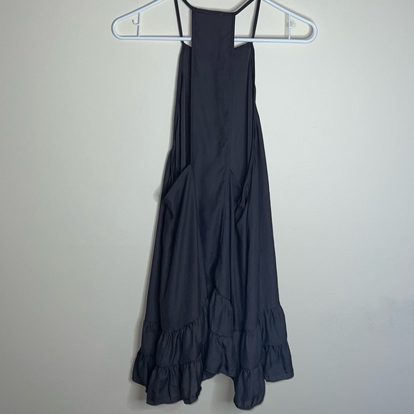 Free People Intimately Dark Gray Tiered Hem Slip Dress Size XS - Picture 3 of 7